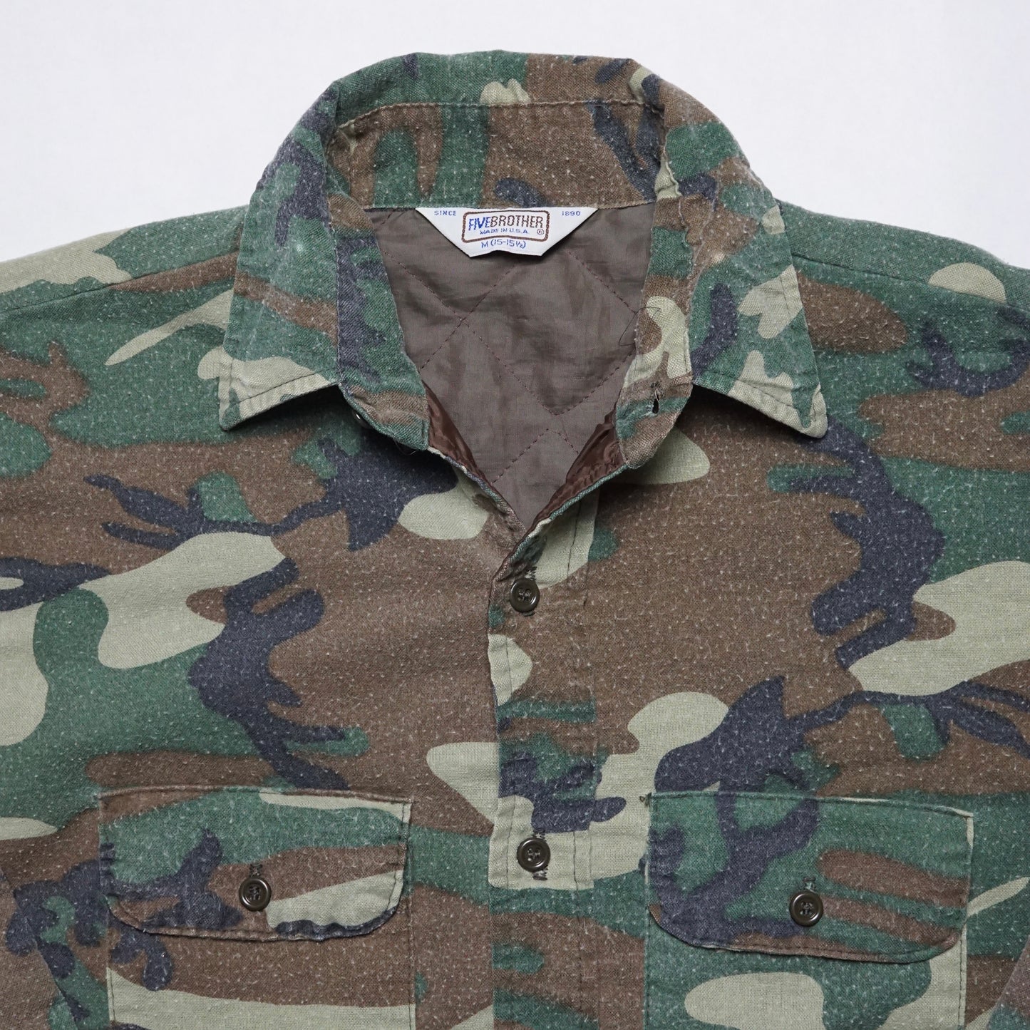 1990s Five Brothers Over Shirt "Camo" Size: M/L