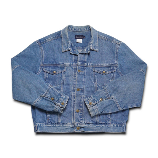 1990s Calvin Klein Denim Jacket "Stone" Size: L/XL