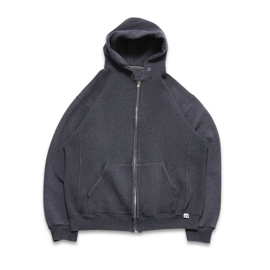 2000s Russell Athletic Zip Up "Grey" Size: L