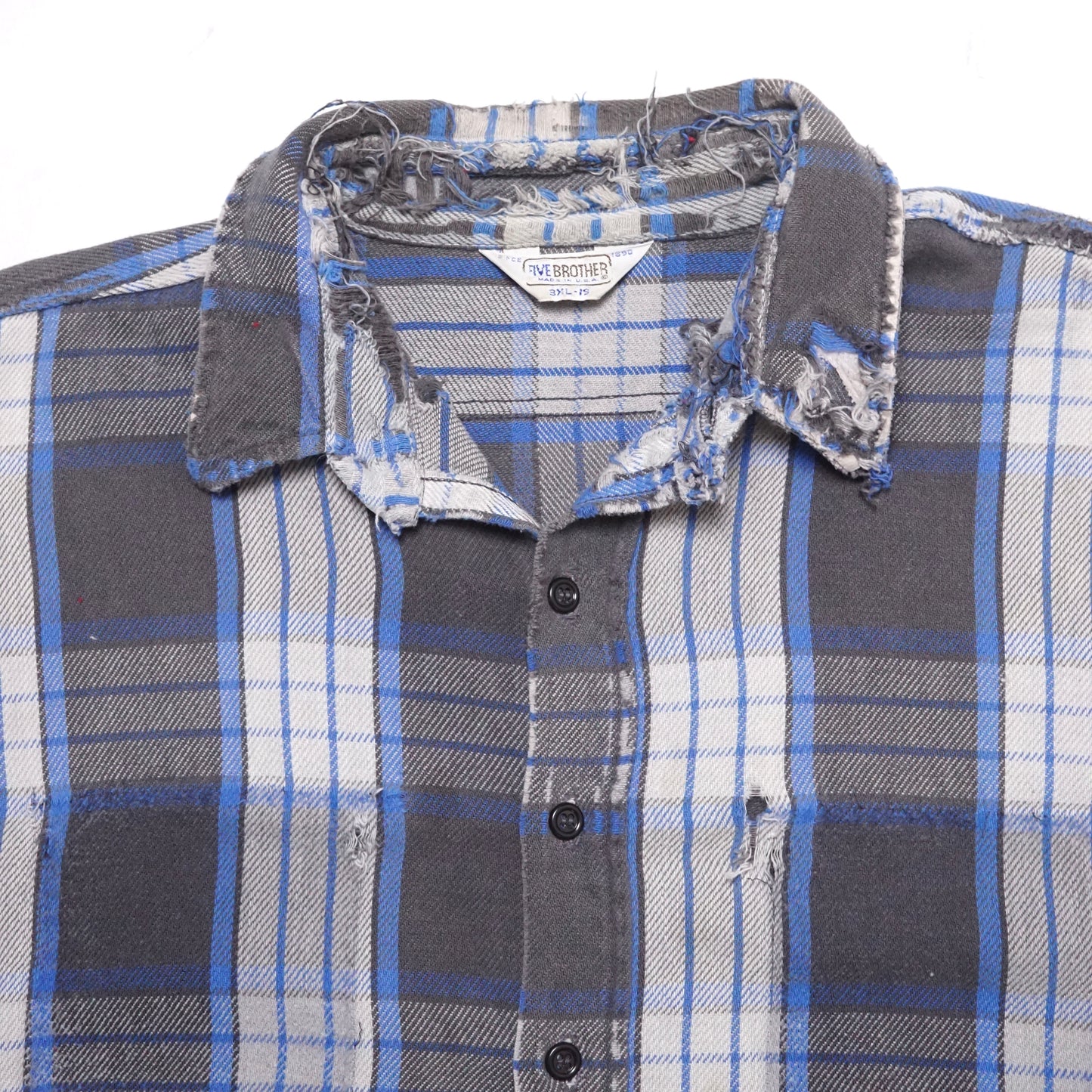 1990s Five Brothers Cotton Flannel Size: XXL