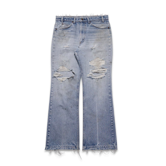 1980s Levi 517 Orange Tab “Thrashed” Size: 33W/31L