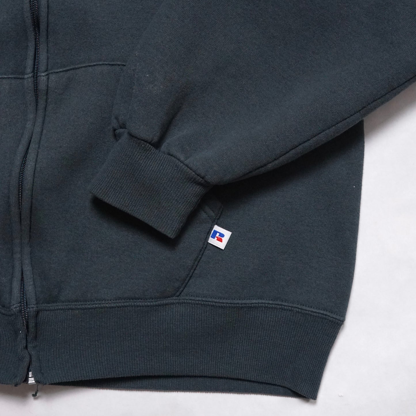 1990s Russell Athletic Zip Up "Sage" Size: M/L