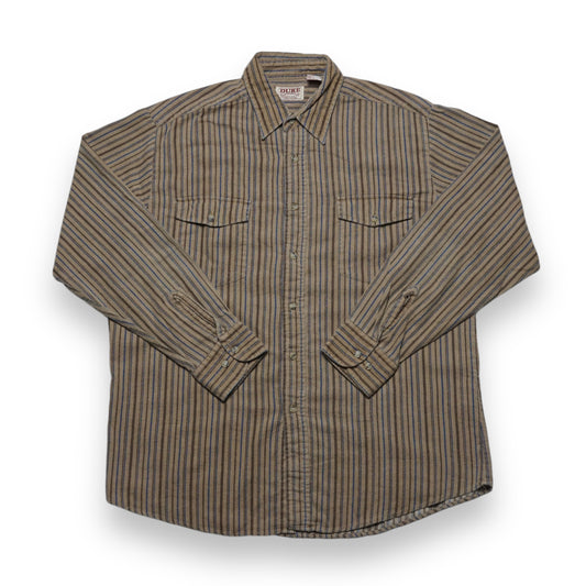 2000s Cotton Over Shirt "Brown" Size: L/XL