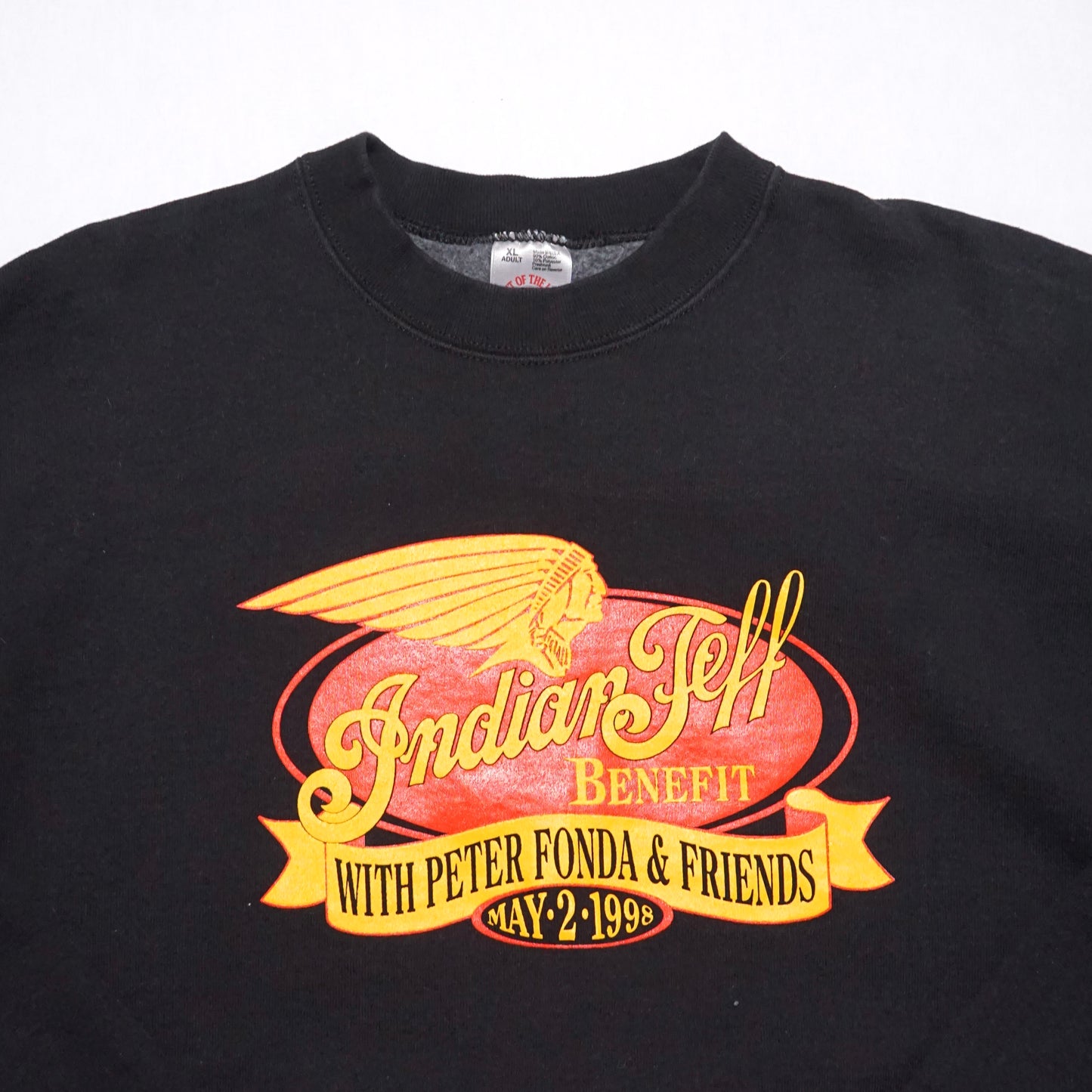 1990s Indian Jeff Sweatshirt Size: XL
