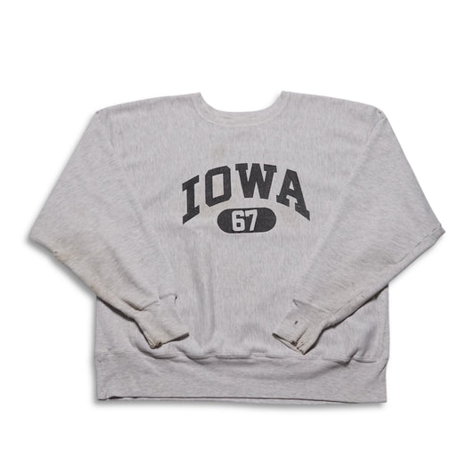 1990s Champion Sweatshirt "Iowa" Size: L/XL