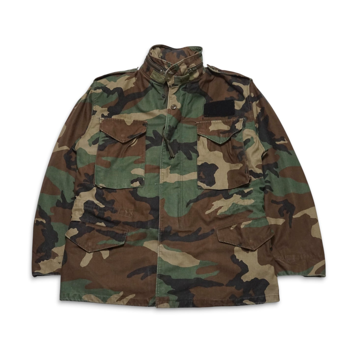 1990s Military M-65 Field Jacket "Camo" Size: M/L