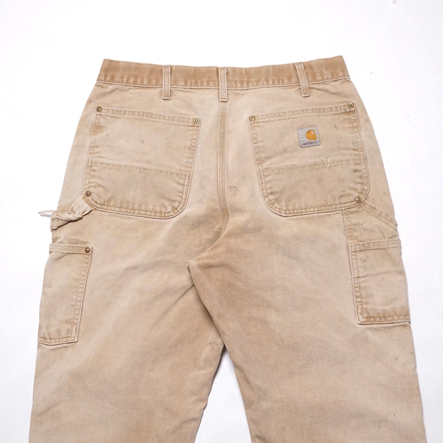 1990s Carhartt Double Knee "Khaki" Size: 32W/31