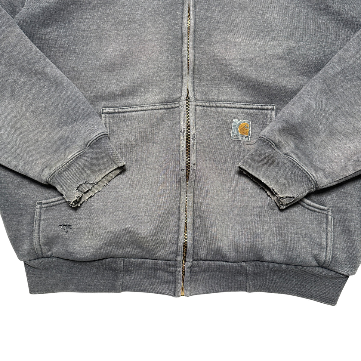 2000s Carhartt Thermal Zip Up Hoodie Size: XL