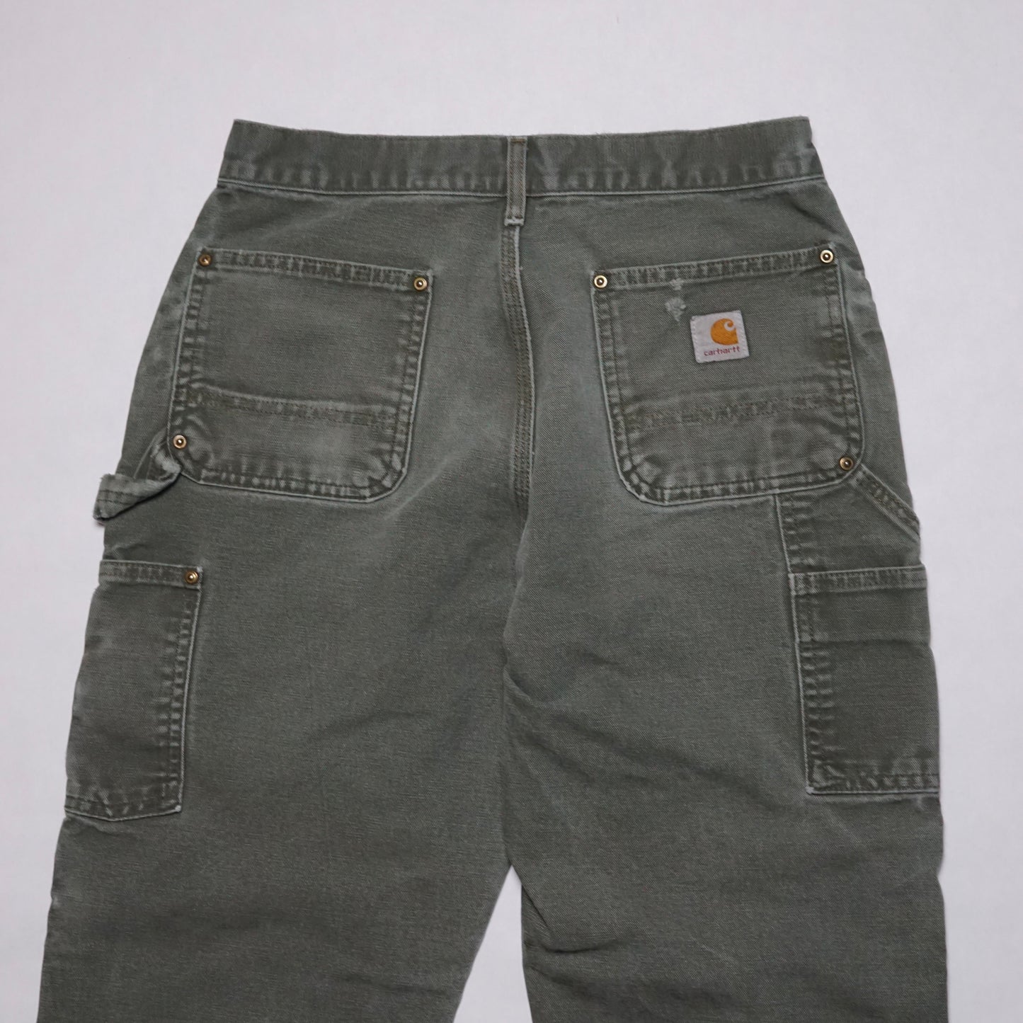 1990s Carhartt Double Knee "Olive" Size: 29W/29L