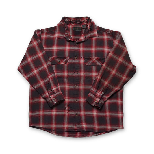 2000s Cotton Flannel "Distressed" Size: M/L