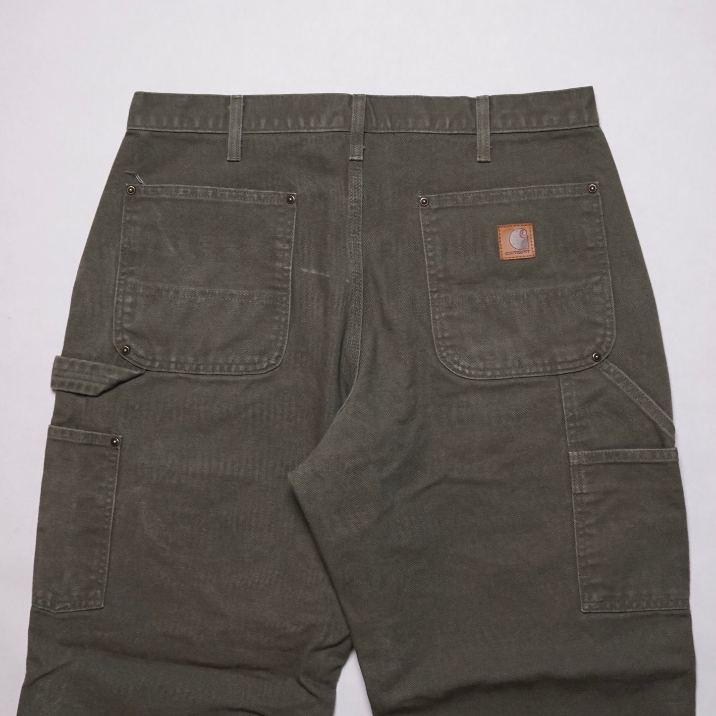 2000s Carhartt Double Knee "Olive" Size: 34W/30L