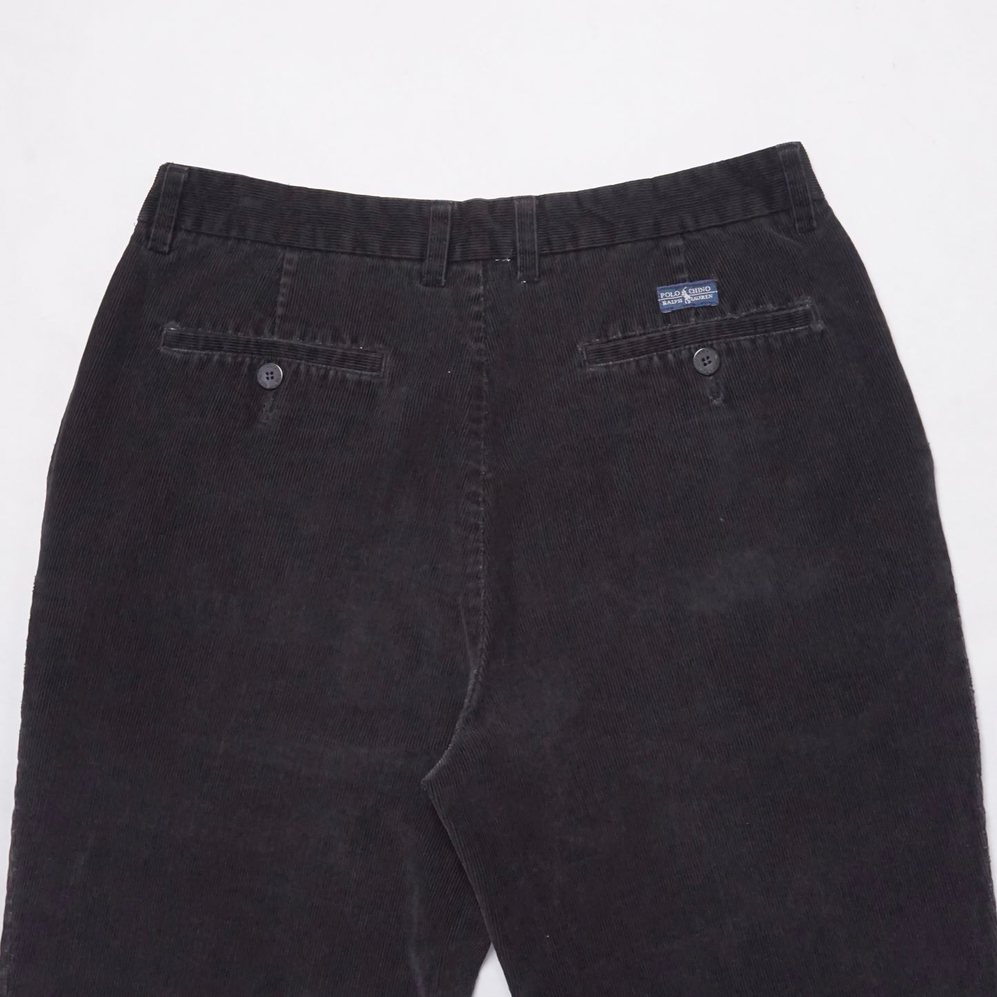 1990s Polo Corduroy Pant "Black" Size: 33W/29L