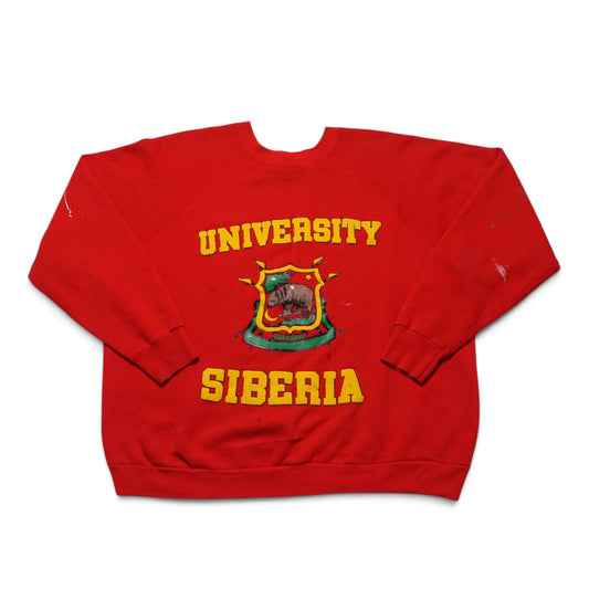 1980s University Of Siberia Sweatshirt Size: L