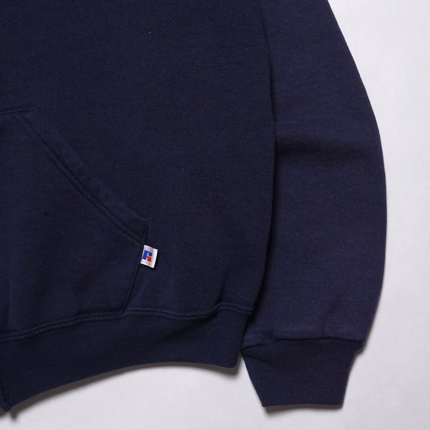 1990s Russell Athletic Zip Up "Navy" Size: L/XL