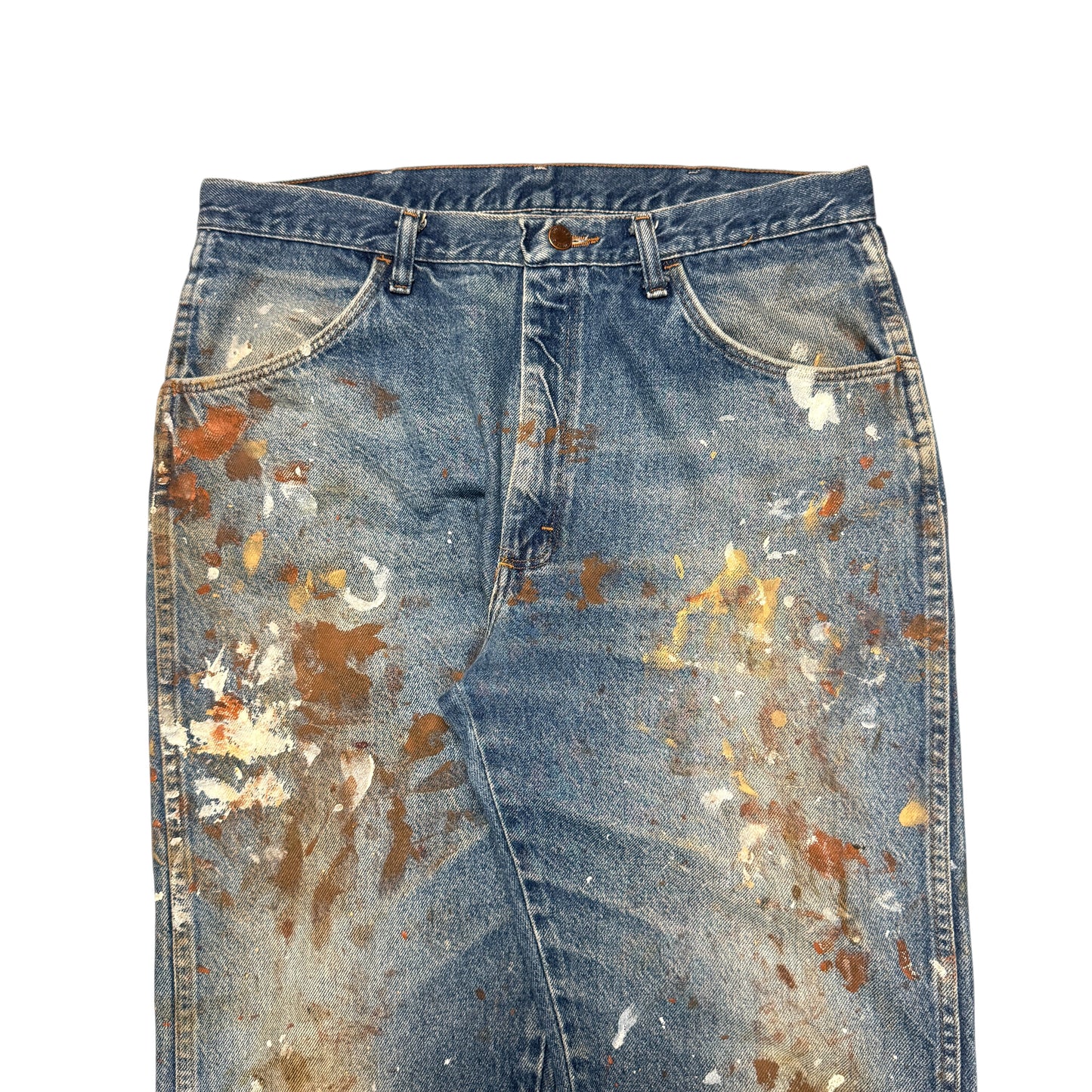 1990s Rustler Denim "Paint Splatter" Size: 34W/31L