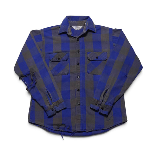 1990s Five Brothers Cotton Flannel "Distressed" Size: M