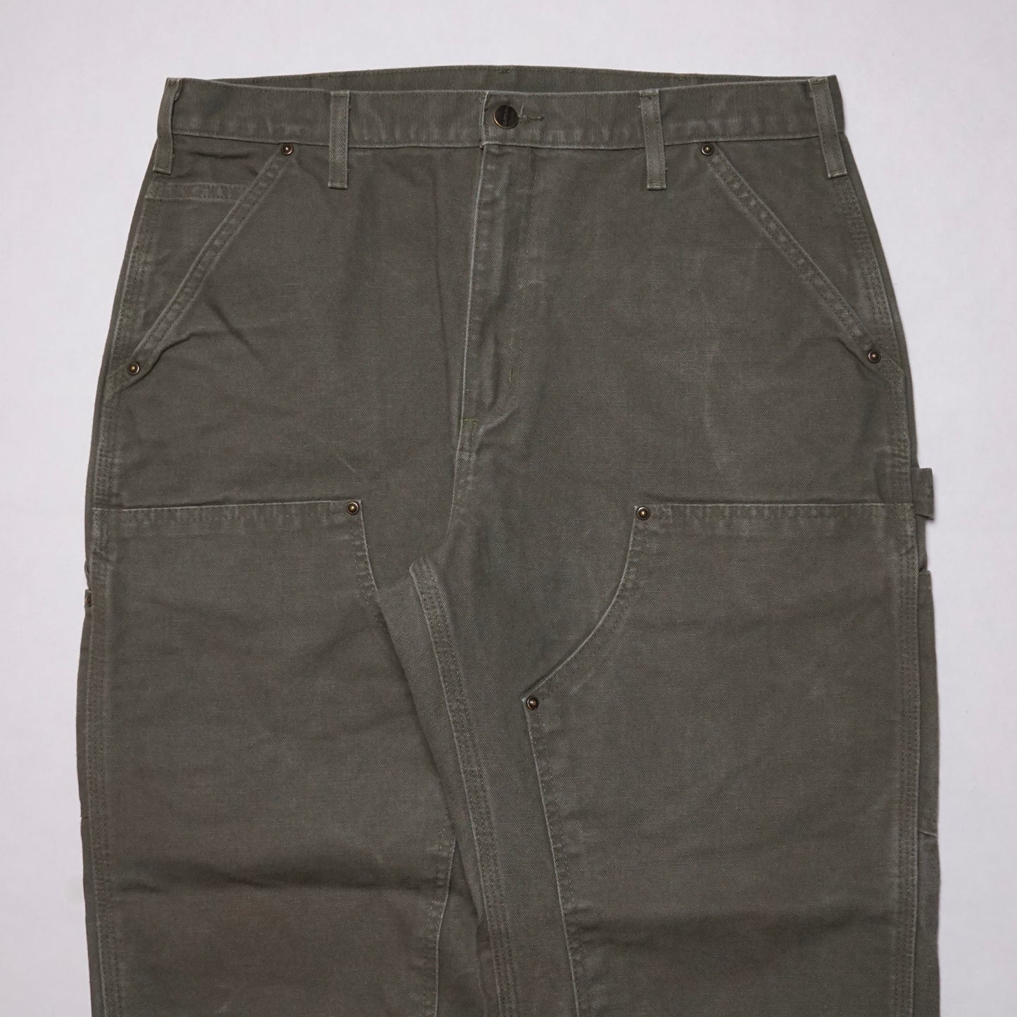 2000s Carhartt Double Knee "Olive" Size: 34W/30L