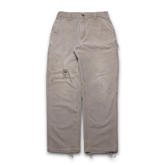 1990s Carhartt Carpenter Pant "Sand" Size: 32W/31L