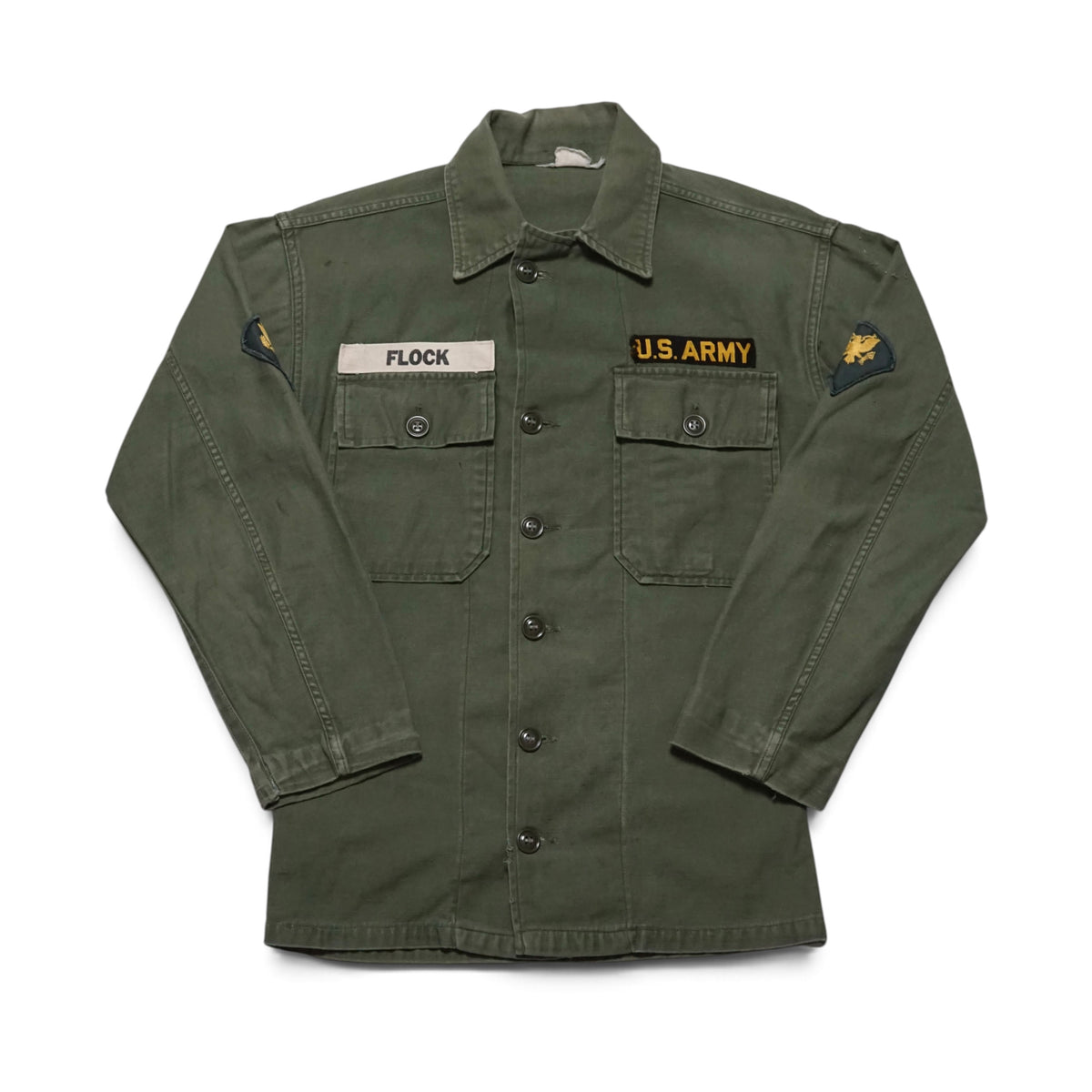1960s Military OG-107 Fatigue Over Shirt Size: XS