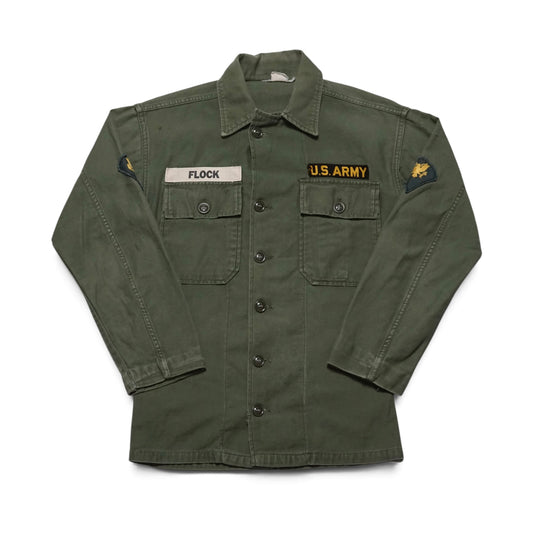 1960s Military OG-107 Fatigue Over Shirt Size: XS