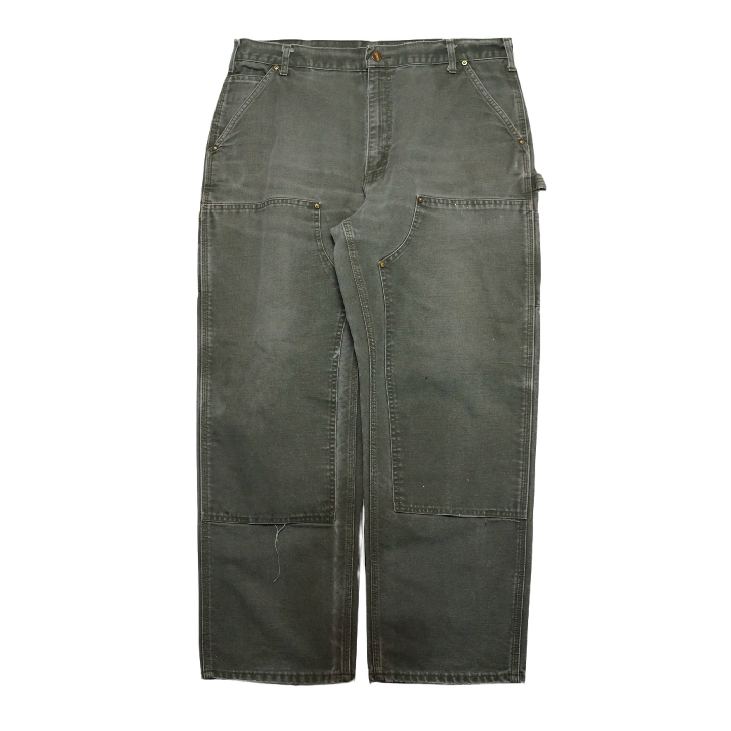 1990s Carhartt Double Knee "Olive" Size: 38W/30L