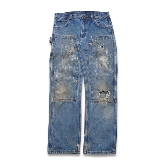 2000s Key Double Knee "Paint Splatter" Size:  35W/34L