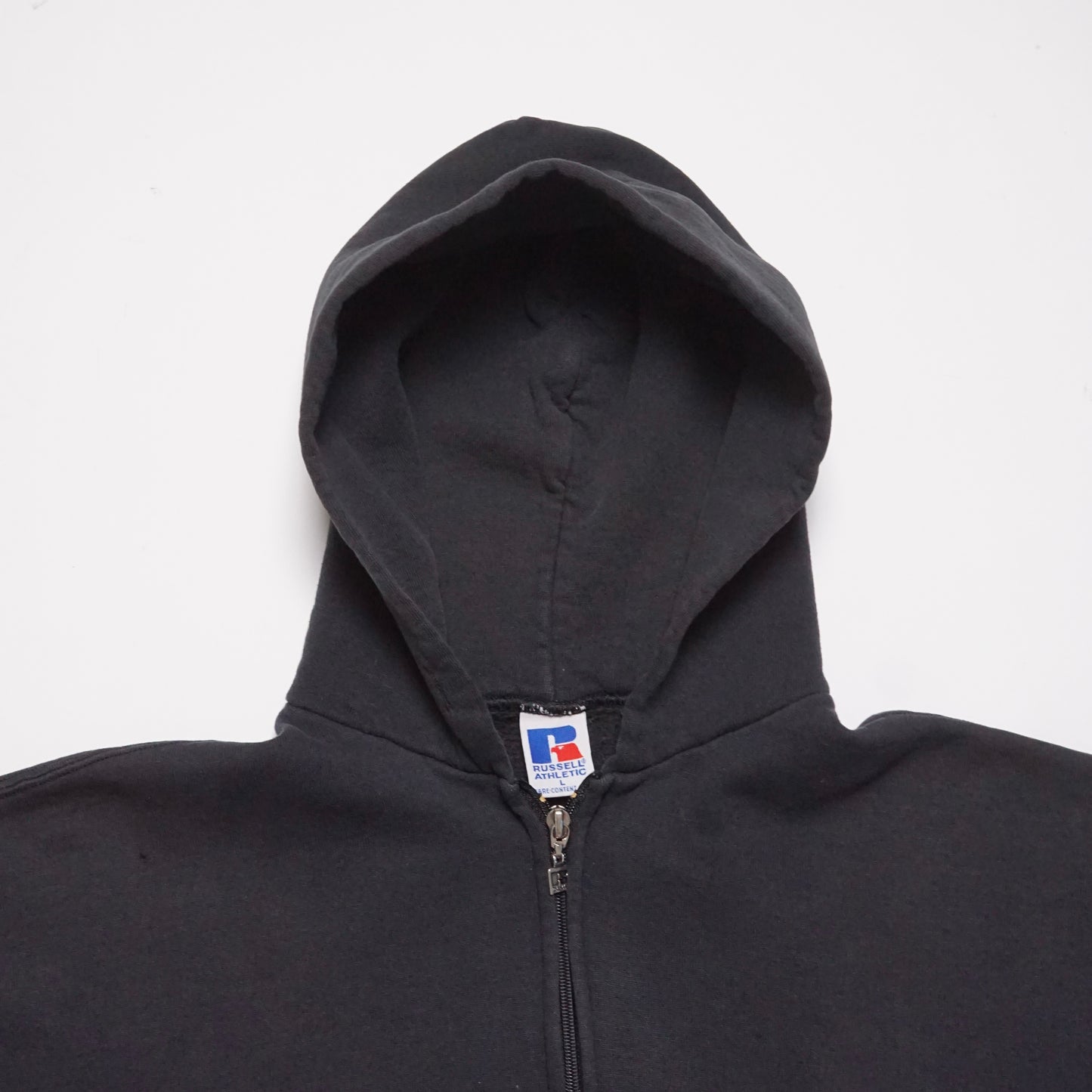 1990s Russell Athletic Zip Up "Black" Size: L/XL