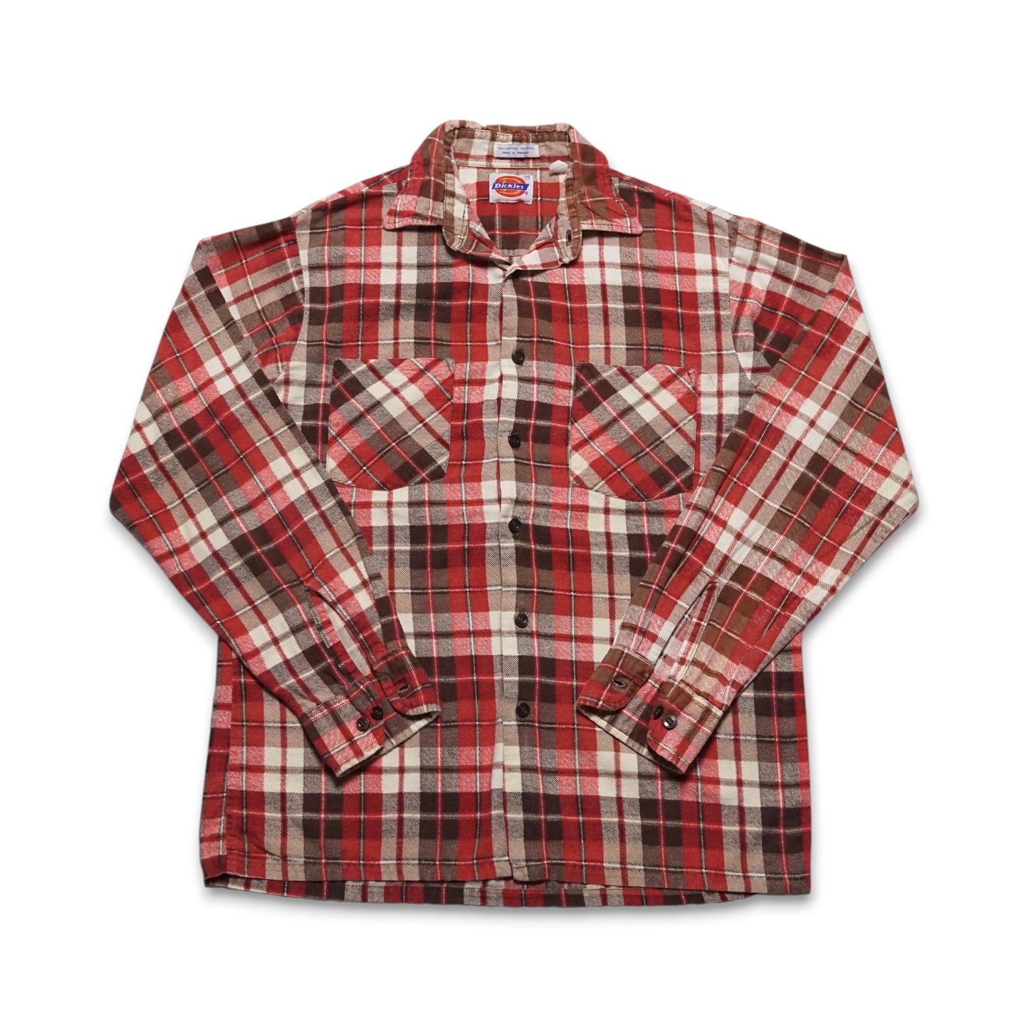 1980s Dickies Cotton Flannel Size: M
