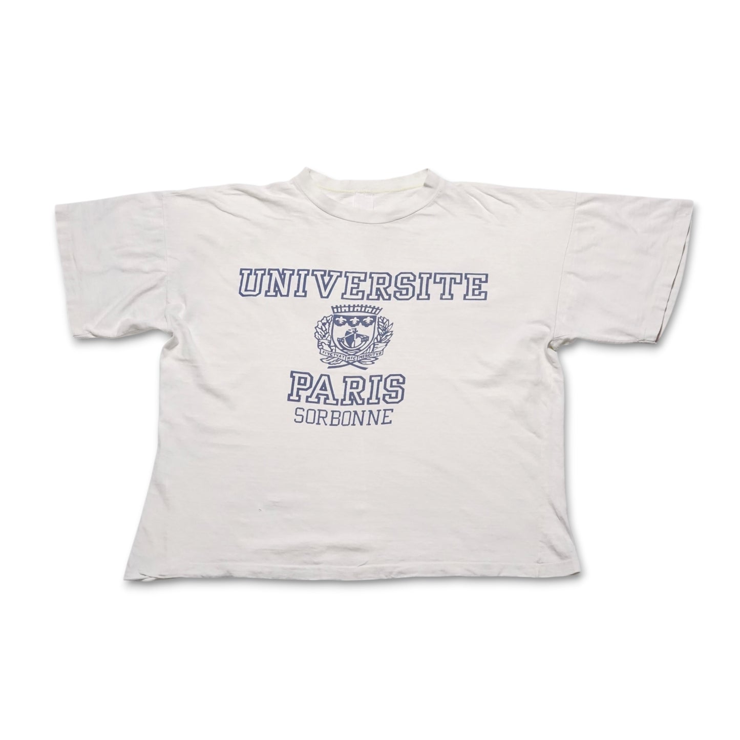 1980s Universite Paris "White" Size: L/XL