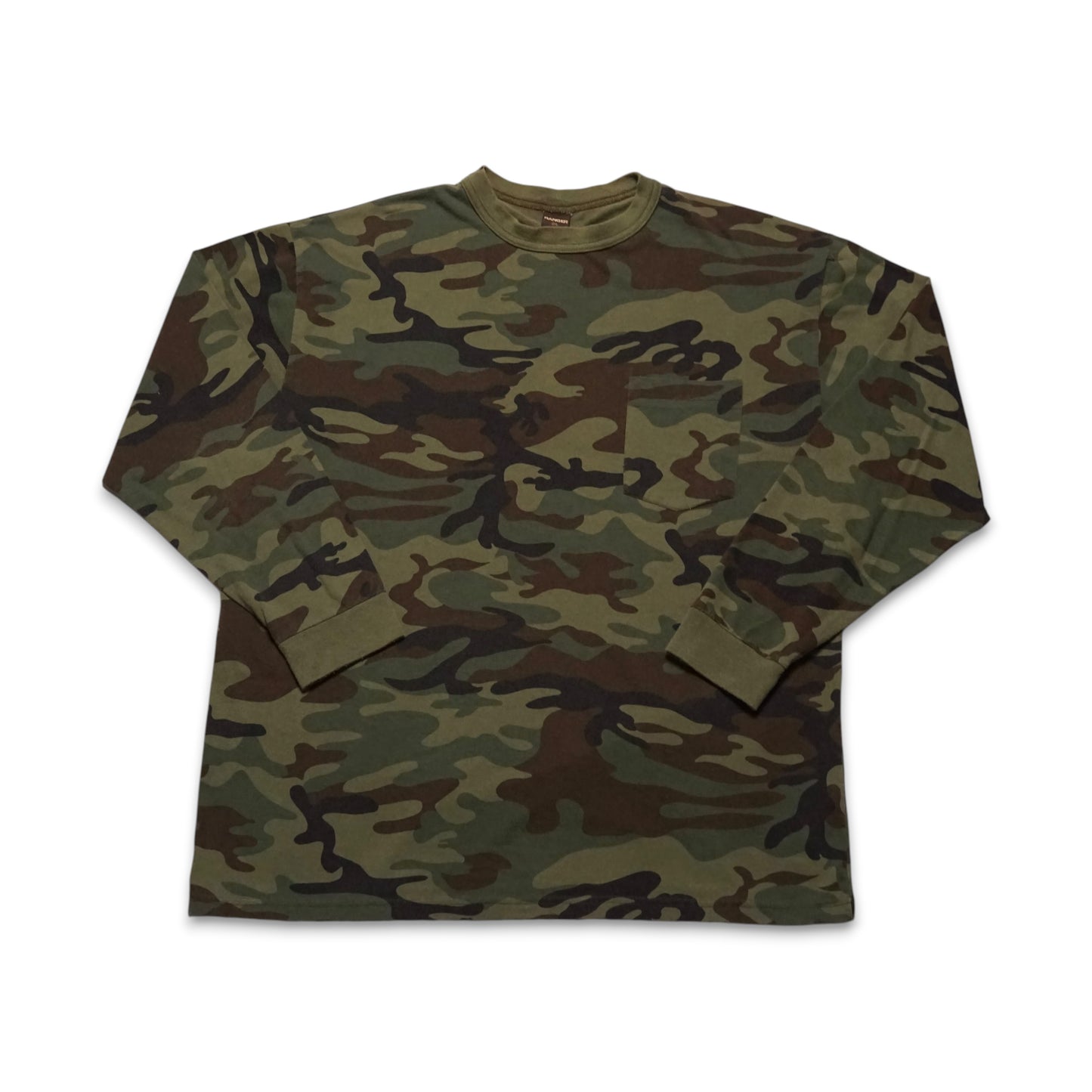 1980s Camo Long Sleeve Blank Size: XL