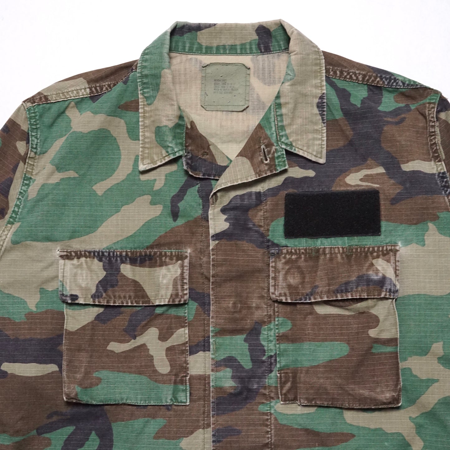 1980s Military Over Shirt "Camo" Size: M