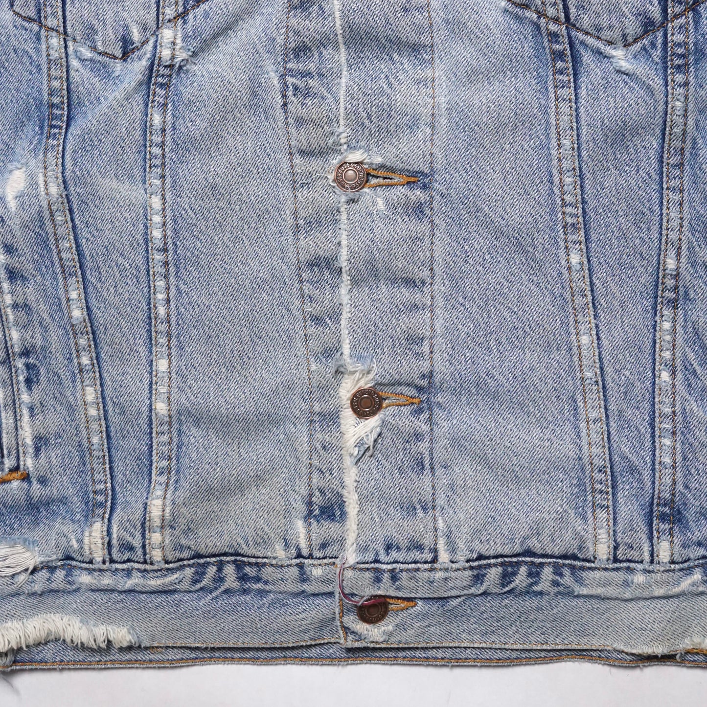 1990s Levi Type 3 Denim Jacket "Thrashed" Size: XL