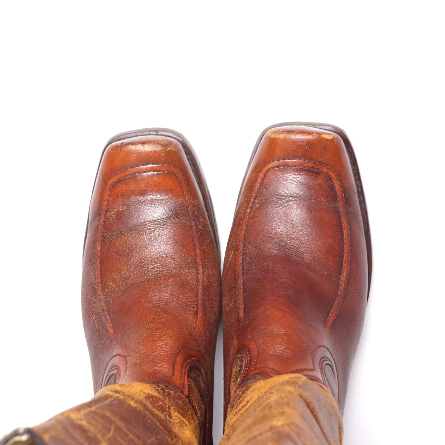 1990s Cowboy Boot "Tan" Size: 9.5M