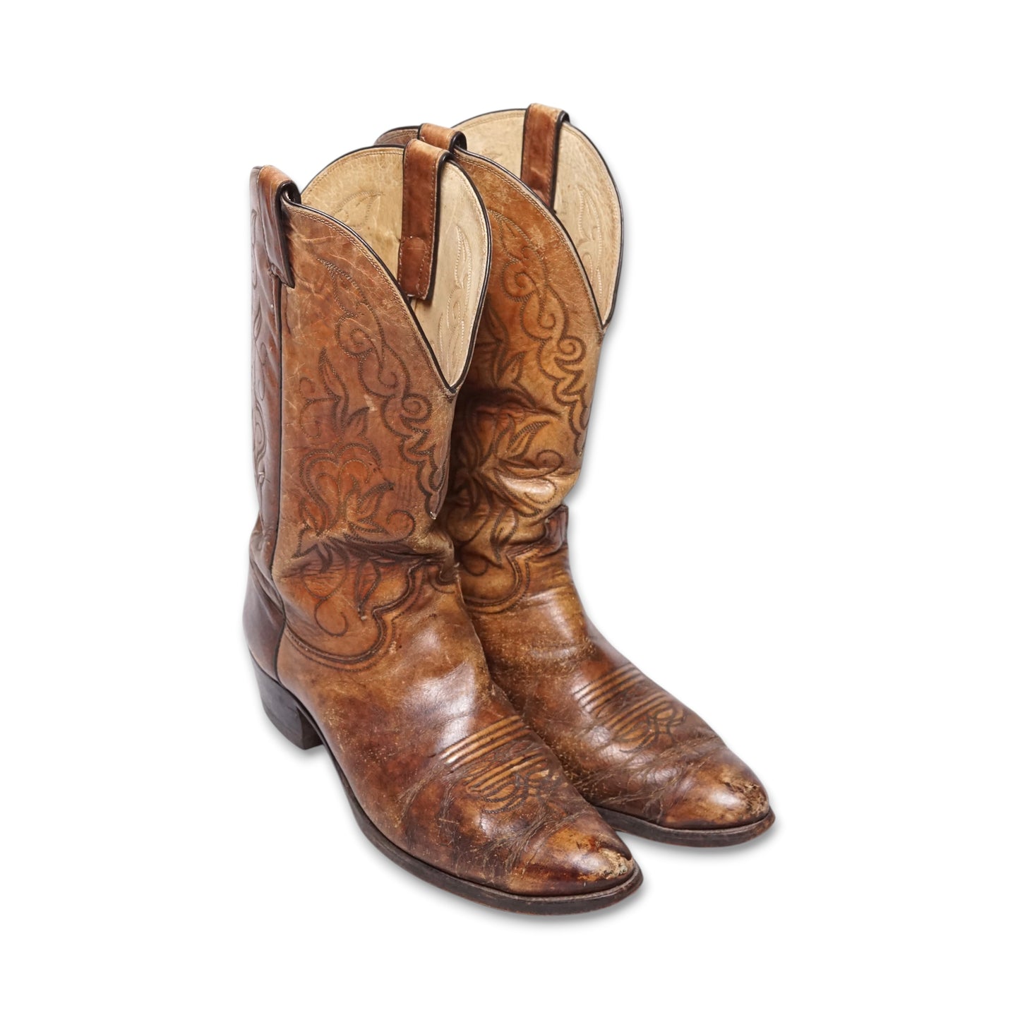 1980s Justin Cowboy Boot Size: 11M