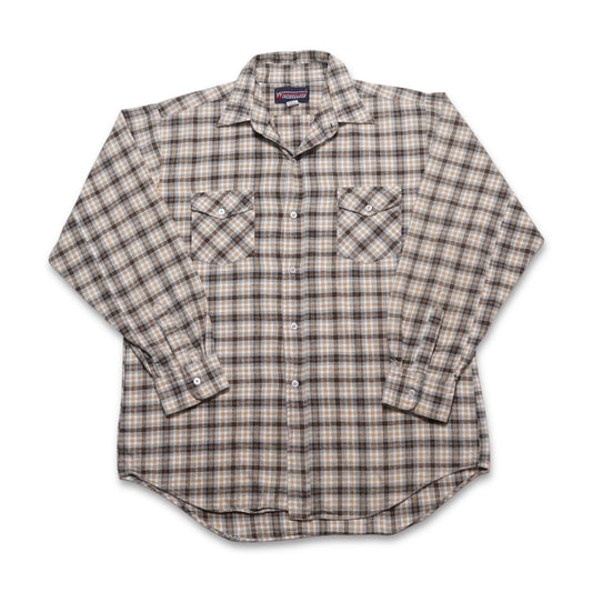 1980s Windbreaker Cotton Flannel Size: L