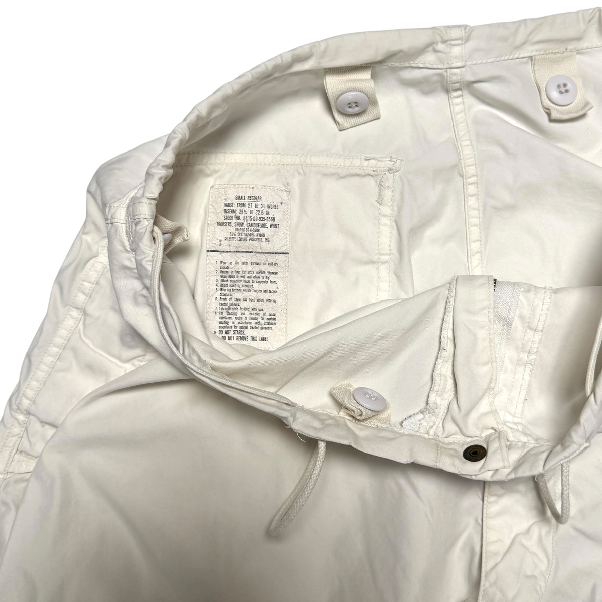 1980s Military Snow Shell Pant Size: S
