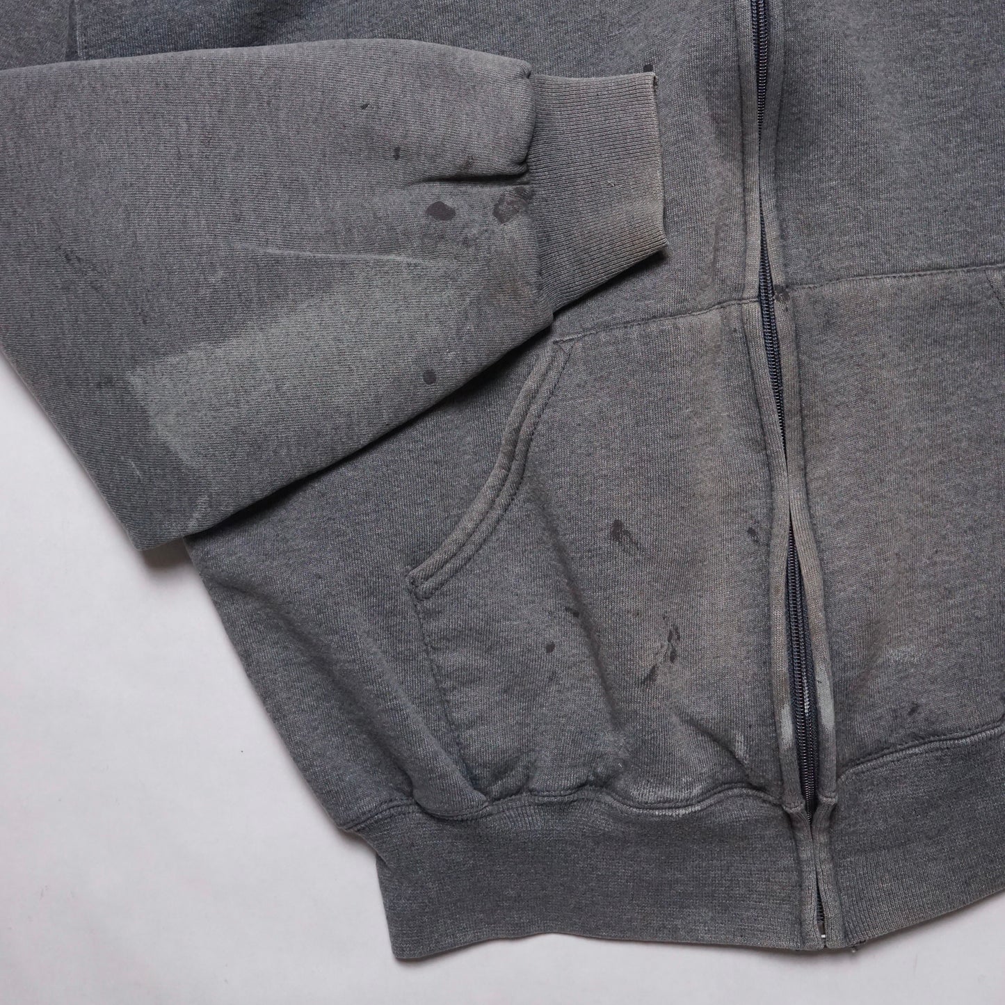 2000s Russell Athletic Zip Up "Grey" Size: L/XL