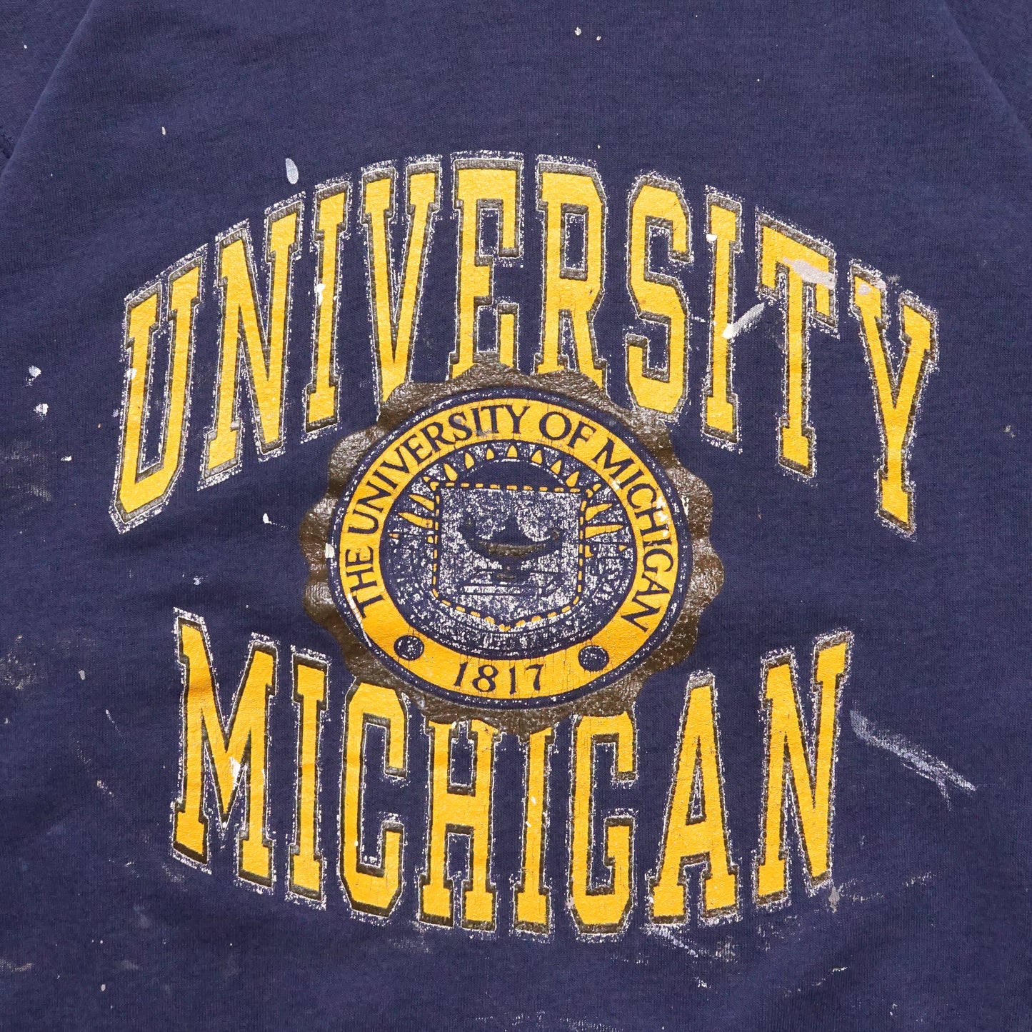 1980s Russell Athletic Sweatshirt "Michigan" Size: L/XL