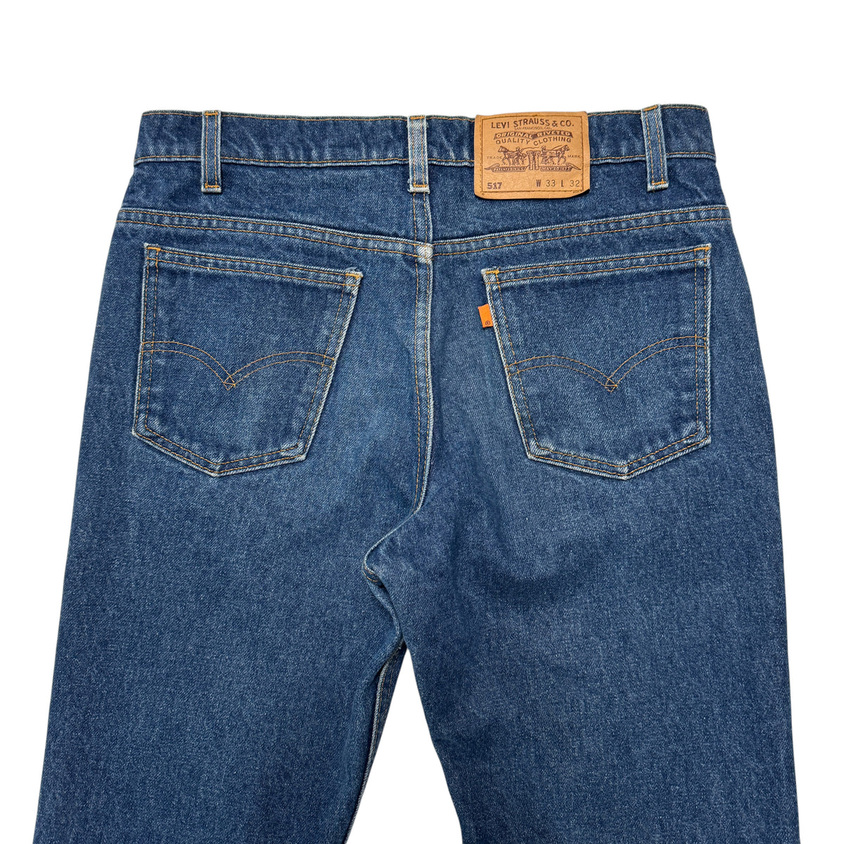 1990s Levi 517 Orange Tab "Indigo" Size: 33W/32L