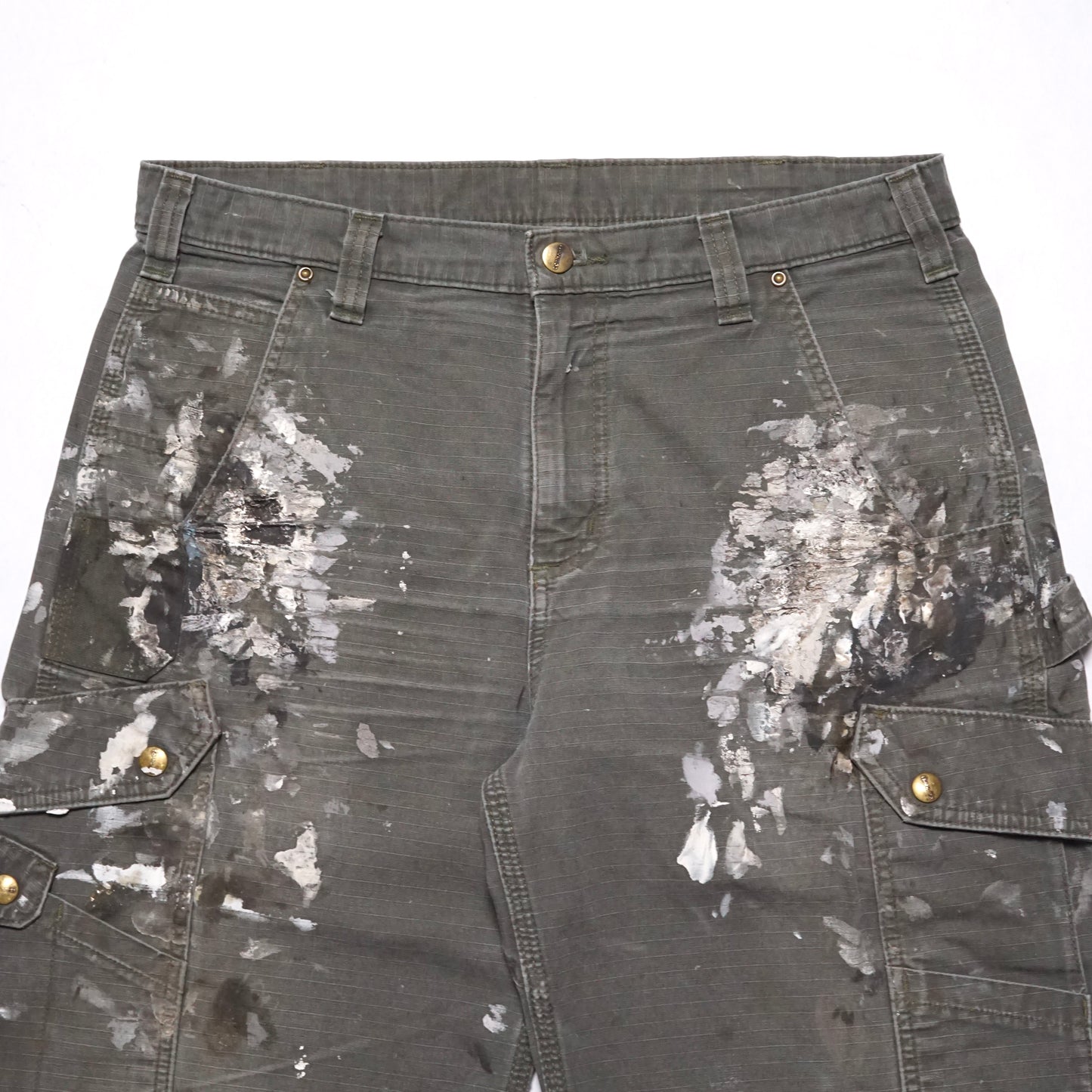 2000s Carhartt Cargo Short "Paint Splatter" Size: 35W