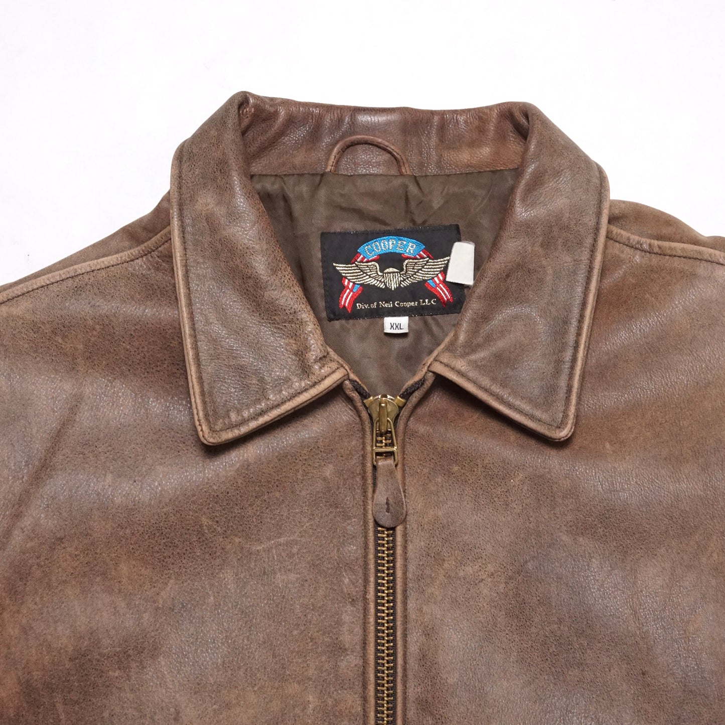 1990s Cooper A-2 Leather Jacket Size: XL