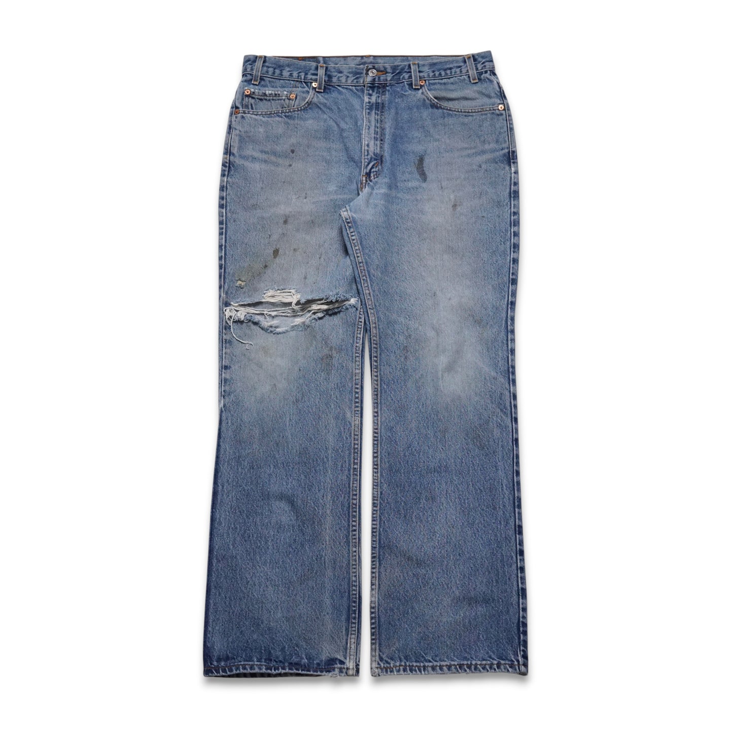 1990s Levi 517 "Thrashed" Size: 37W/33L