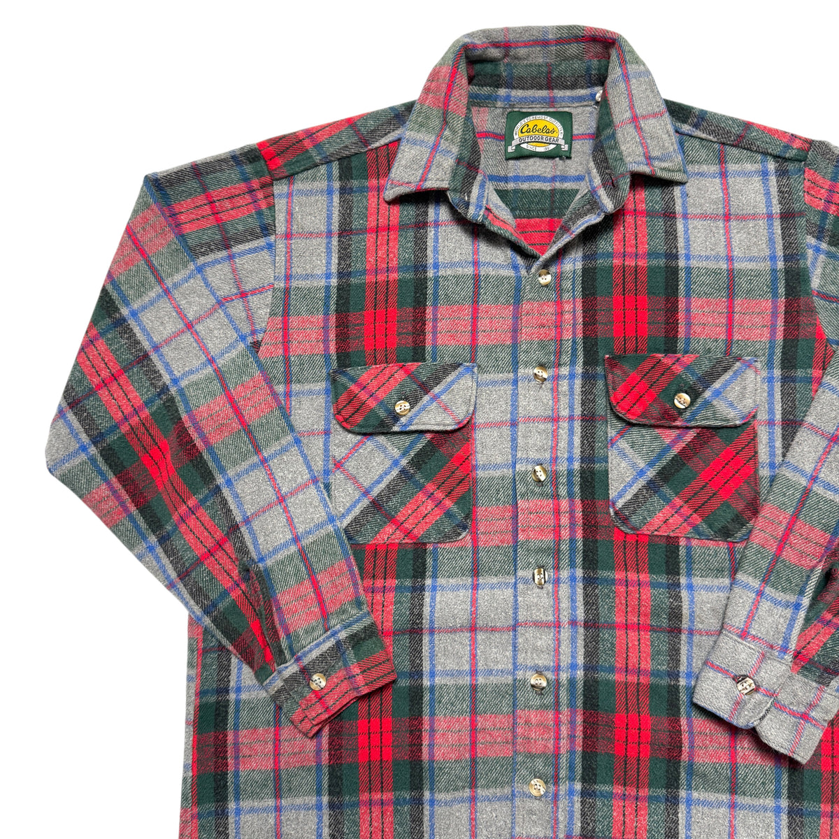 1990s Cabelas Cotton Flannel Size: M