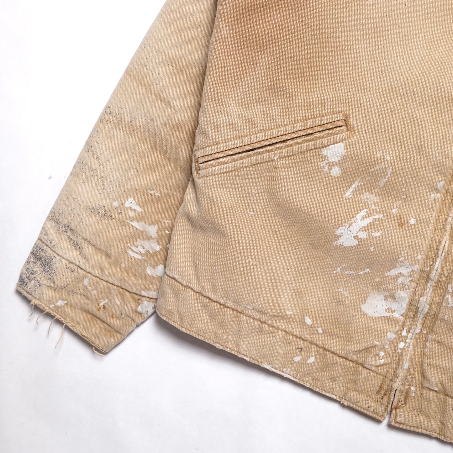 1990s Carhartt Detroit Jacket "Paint Splatter" Size: S