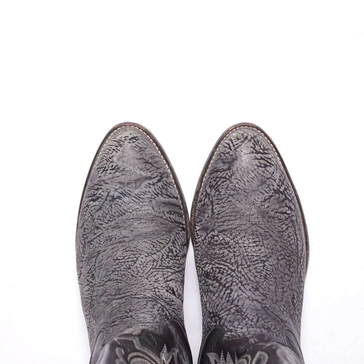 1990s Tony Lama Cowboy Boot "Grey" Size: 9M