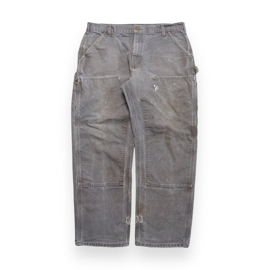 1990s Carhartt Double Knee "Grey" Size: 38W/30L