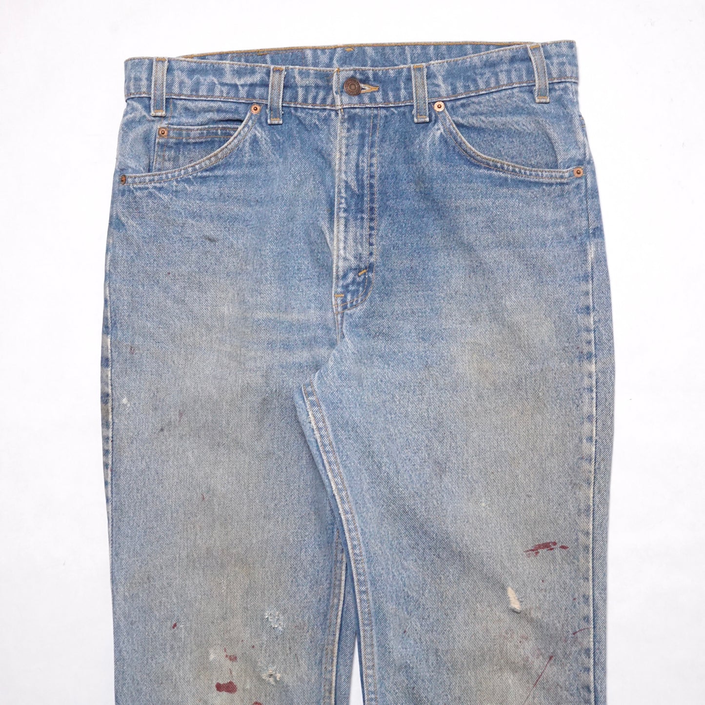 1980s Levi 517 Orange Tab "Light Wash" Size: 33W/33L