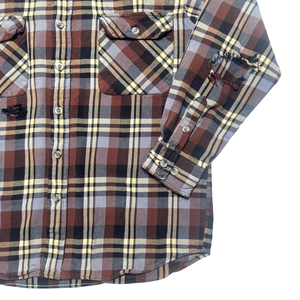 2000s Cotton Flannel "Distressed" Size: L