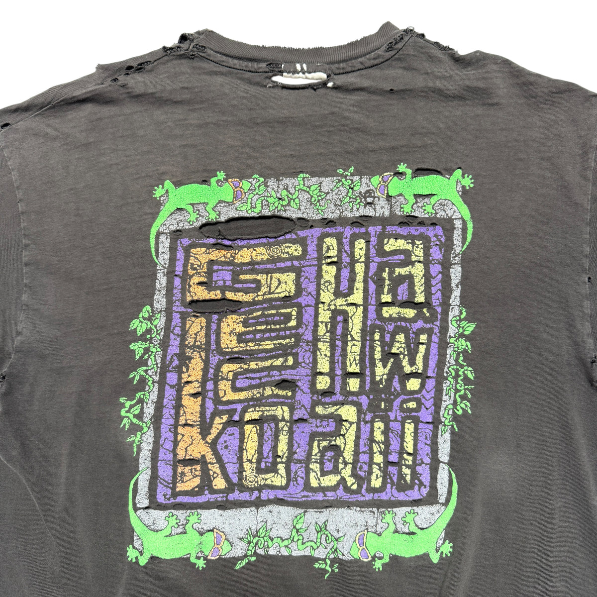 1990s Gecko "Distressed" Size: