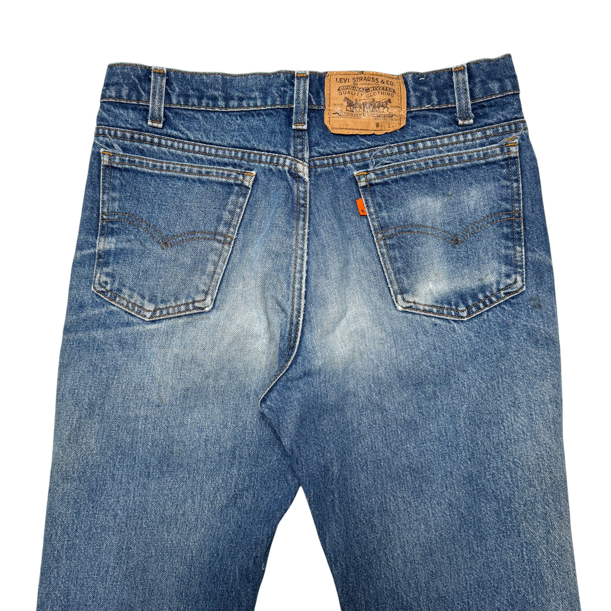 1980s Levi 517 Orange Tab "Distressed" Size: 32W/36L